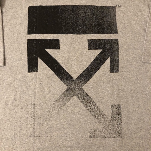 Off-White - Virgil Abloh XL Oversized Degrade Arrow T-Shirt Fall/Winer 2021 - Picture 7 of 7